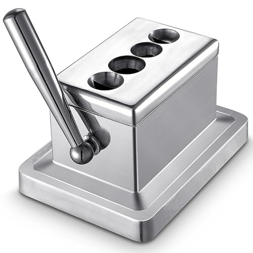 Quad-Tisch-Zigarrenschneider, Quad-Guillotine- Und V-Cut-Zigarrenschneider Mit Tischplatte, 4 Schneidoptionen, Premium-Edelstahlklingen, Guillotine-Zigarrenzubehör, Zigarren-Geschenkset Für Männer