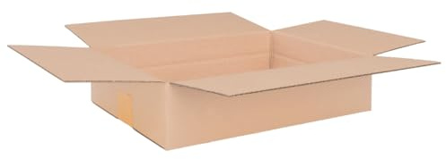 Förpackning vikbara kartonger 345 x 245 x 90 mm brun (yttermått 350 x 250 x 100 mm) variabel höjd vid 50 mm KK S 1-vågig fraktkartong små varor DHL paket DPD GLS Hermes paket, kartonger (200 stycken)