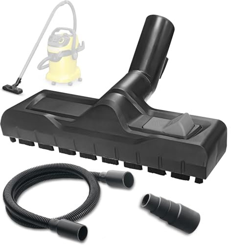 Boquilla de aspiración en seco para Kärcher WD5, WD6, WD4, WD3, repuesto con manguera de aspiración de 1,2 m y adaptador para aspiradora en seco Kärcher