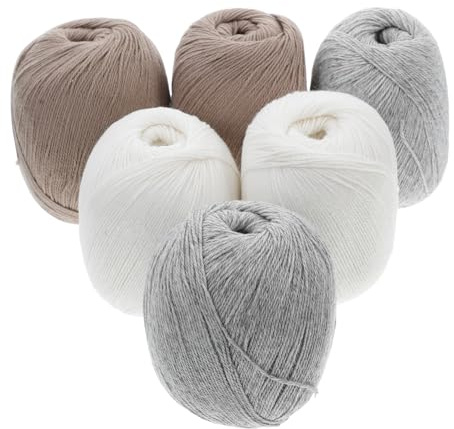 Operitacx 6 Kaschmirgarn Flauschiges Garn Zum Stricken Strickjackengarn Garn Für Accessoires Handgewebtes Garn Handgefertigtes Garn Weiches Garn Zum Häkeln Garn Für Handarbeiten Sockenwolle