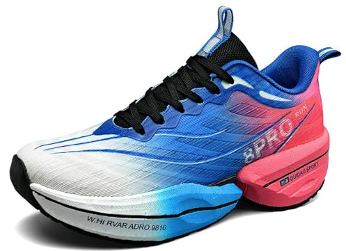 QXWD Marathon Breathable Men's Sports Running Shoes Lightweight Women's Comfortable Non-slip Sports Shoes