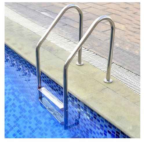 Escalera For Piscina, Escalera Inclinada For Piscina Elevada, Fácil De Usar.(2Step)