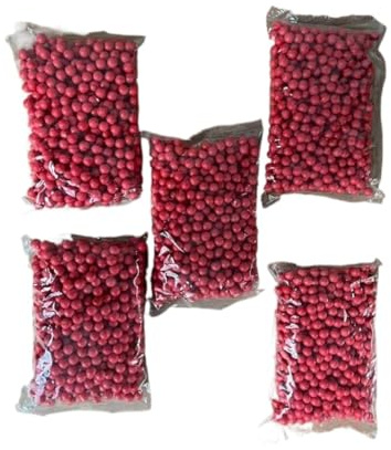 YDMHYLAI Ricarica for proiettili in gomma morbida da 7 mm, 500 pezzi, rossa, elastica for pistola giocattolo da esterno, antiscivolo, leggera, facile da usare(5Bag)