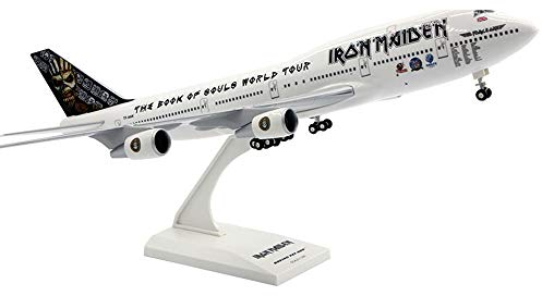 CMO Diecast Airplane Plastic Model, 1/200 Airliner B747-400 Iron Maiden ABS Plane Model, Adult Toys And Decorations, 13.9Inch X 11.8Inch