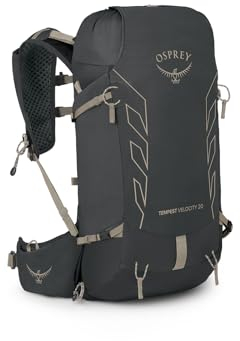 Osprey Damen Tempest Velocity 20 Rucksäcke, Dunkelanthrazit/Chiru Tan, WM/L