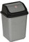URBNLIVING 5L/20L/30L/50L Plastic Waste Management Recycling Bin Trash Can Dustbin with Swing Lid for Office, Kitchen and Bathroom (20L Black/Grey)
