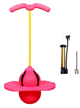 Balls balans, med pump, handtag, utomhus roliga pinnar, stick för utomhusskoj, högt bord för barn, vuxna och barn