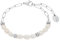 s.Oliver Armband Edelstahl Damen Armschmuck, mit Süßwasserzuchtperle, 17+3 cm, Weiß, Kommt in Schmuck Geschenk Box, 2039728