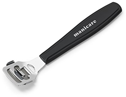 Manicare Hornhautentferner, Pediküre-Werkzeug zur sicheren Entfernung von Hühneraugen, Schwielen, abgestorbener, trockener harter Haut, 10 Ersatzköpfe, Fuß- und Fersenschrubber, Hobel zur Fußpflege