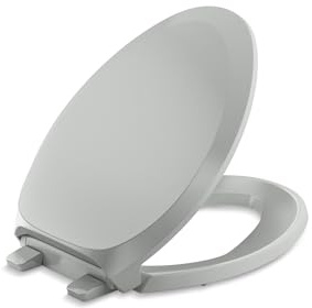 Kohler 4713-RL-95 French Curve READYLATCH Quiet Close Elongated Toilet SEAT, Grey, Ice Gray