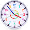 Horloge Murale Apprentissage pour Enfants avec Movement Silencieux, Horloge Apprentissage Colorée sans Tic-tac, pour École, Classe, Salon et Chambre