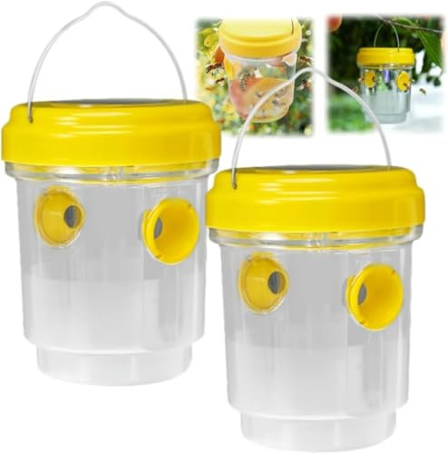Piege a frelon Asiatique Exterieur, Piege Guepes Et Frelons Exterieur, Piege A Guepes Exterieur Tap Trap, Kit Piege A Frelon pour Bouteille Plastique Interieur, Piege Moustique, Mouche, Moucheron