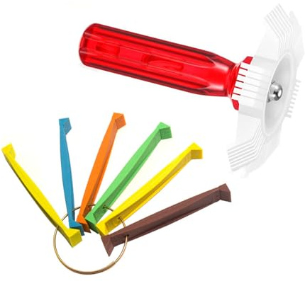 Condensatore d'aria Strumento di Pulizia Pinna Condizionatore Pulitore Raddrizzatore Coil Comb Migliora le prestazioni Ufficio Aria Condizionata Cleaner