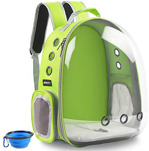 BEIKOTT Aukor Sac à Dos de Transport pour Chat Transparent