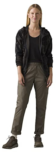 prAna Women's Standard Double Peak All-Around Pant, Mud, 12