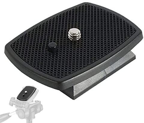 Olakin Plaque Fixation pour Trépied Universelle, Plateau Rapide Tête de Trépied, pour Trépieds d'Appareil Photo à Filetage 1/4