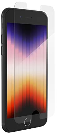 ZAGG Glass Elite Screen Protector for iPhone SE (3rd/2nd Gen), 8, 7, 6s, 6 – Maximum Impact & Scratch Protection, Aluminosilicate Glass, Smudge-free, Easy Apply,InvisibleShield, Reinforced Edges