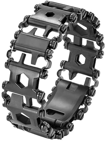 YYCFB Destornillador multifunción para pulsera de herramientas al aire libre, abrelatas, abrebotellas, llave inglesa, pulsera de acero inoxidable 29 en 1