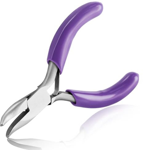 SPEEDWOX Mini Bent Nose Pliers : Jewelry Pliers Tool, Chain Nose, Small Plier, Curved