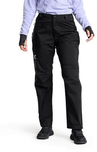 RevolutionRace Arcade 3L Lightweight Pants für Damen, wasserdichte Hose, Packbare Windhose für Wanderungen und Outdoor-Aktivitäten, Black, L