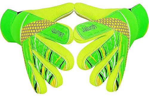 Jalunth Torwarthandschuhe Kinder Jungs Jungen Mädchen Junior Fussballhandschuhe Fußballhandschuhe Trainingshandschuhe Torwart Fussball Fußball Handschuhe mit rutschfeste Latex Handfläche
