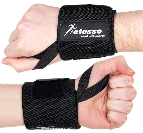 Actesso Banda de Muñeca - Protección de Muñeca (1, Negro, Talla Única)