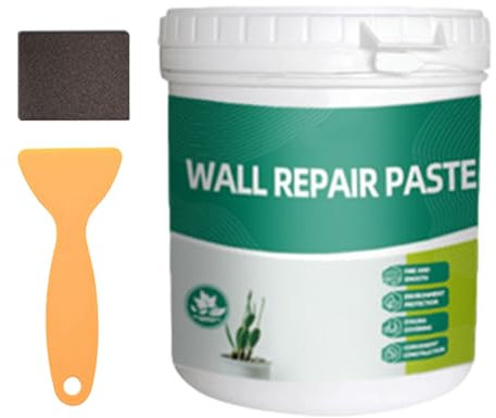 Kit de reparación de paneles de yeso: agente no tóxico con crema de secado rápido | Compuesto de parche para grietas de agujeros | Aplicación fácil de acabado sin costuras | Solución de fijación de pa