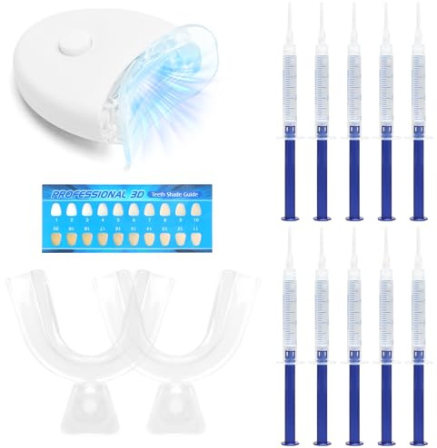 HENGBIRD Teeth - Kit sbiancante per sbiancamento dei denti, set di gel sbiancante Teeth Whitening Essence per sbiancamento dei denti, rimuove rapidamente efficacemente lo scolorimento per denti