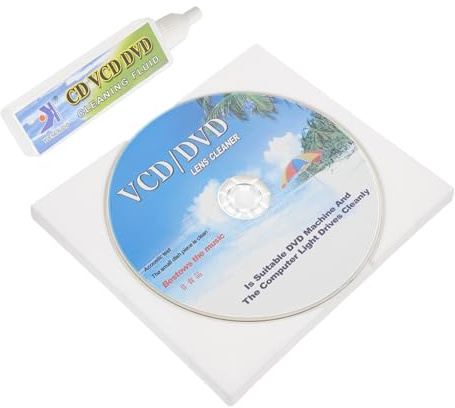 DECORNIJIA Pulizia Lettore CD Dvd con Disco Pulente e Spazzola Kit Detergente Lenti per Migliorare Audio e Prolungare Durata Player Facile da Usare e Materiali Resistenti
