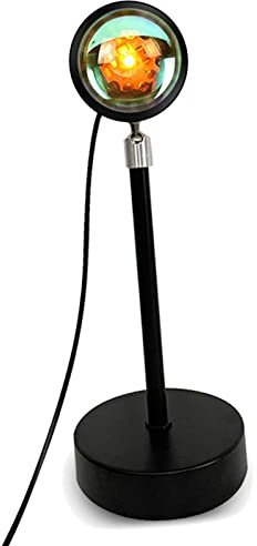 Haofy Lampada da Tramonto a LED, Proiettore per Luce Notturna RGB a 16 Colori con Rotazione di 360 Gradi, Lega di Alluminio, per Camera da Letto, Bar, Alloggio in Famiglia