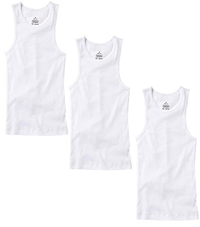 TZ Promise 3-6 Pack Men's Tank Top Undershirt 100% Cotton Plain Ribbed Workout A-Shirts (3-Pack White, X-Large)