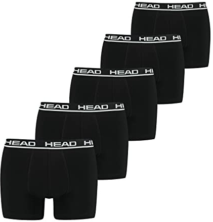 Head Calzoncillos Tipo bóxer para Hombre (5, Negro, L