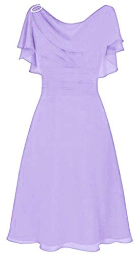 Abito da donna elegante per matrimonio lungo con spalle scoperte in chiffon con ruches, aderente, a linea A, abiti da festa, abito da sera, abito estivo, lunghezza al ginocchio, abiti vintage, abiti