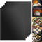 Domkan Tapis de Cuisson Barbecue, Lot de 5 Tapis de Cuisson Reutilisable, Anti-Adhérent Tapis BBQ Barbecue Plaque Feuille de Cuisson Four Accessoire pour Barbecue à Gaz Charbon Electrique 40 x 50cm