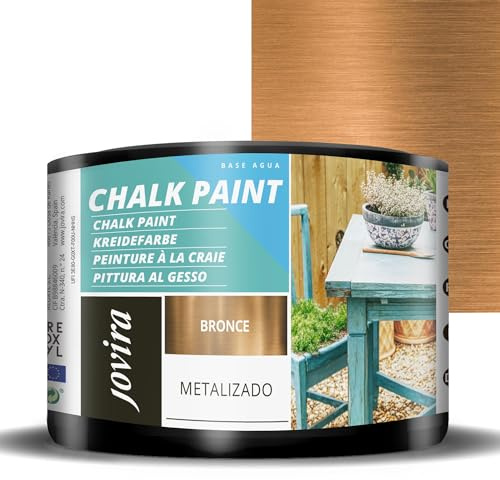 JOVIRA PINTURAS Chalk Paint, Peinture à la craie. Rénovez vos meubles de manière créative. (375 Millilitres, Bronze)