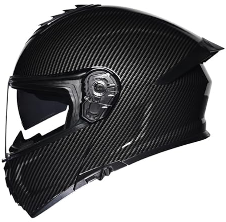 Klapphelm Flip up Motorradhelm Integralhelm Vollvisierhelm Herren Damen mit verstärktem Kinnschutz Chopper Moped Mofa Roller Modular Helm Motorrad mit ECE DOT Zertifizierungl 1,XL