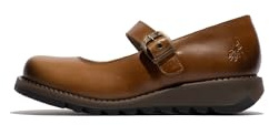 Fly London Women SAMP132FLY Mary Jane Flat, Chameau, 40