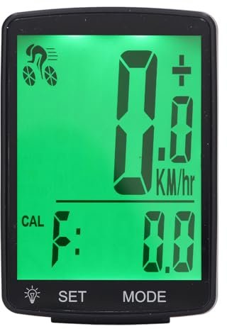 SENECESLI Computer da Bicicletta, Tachimetro Bici Wireless con Sensore di Cadenza di velocità e Display LCD da 2,8 Pollici, per Allenamento in Bicicletta e Monitoraggio dei Dati