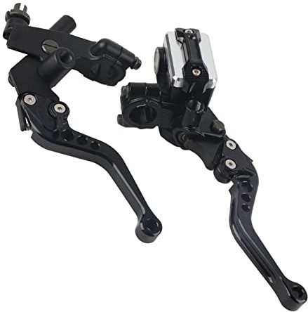 Motorrad Hauptbremszylinder Hebel, Kupplungs und bremshebel, 1 Paar Universal Motorrad Bremse Kupplung Hauptzylinder Reservoir Hebel Lenker für Motorräder mit 7/8 Zoll (22 mm) Lenker