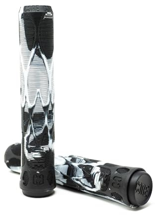 CORE Pro Handlebar Grips, Super Soft 170mm Longneck Universal Cycling Grip fits all Stunt Scooters BMX & Mountain Bikes, Premium comfort Bicycle Handle Grip - Slate (White Marble)