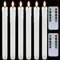 Homemory led stabkerzen mit fernbedienung, Flammenlose Tafelkerzen, batteriebetriebene LED Kerzen, echtes Wachs, 3D-Dochtlicht,6 Stück, warmer, für Weihnachtsdeko