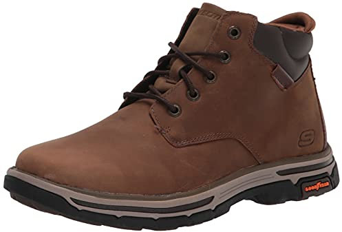 Skechers Herren Segment 2.0 Brogden Chukka-Stiefel, Desert Leather, 43 EU