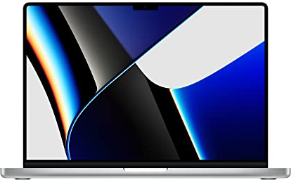 Apple MacBook Pro 16, M1 Pro 10-Core CPU, 16 GB RAM, 512 GB SSD, Silber
