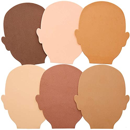 Baker Ross Têtes en Papier en Mousse Couleur Chair - Lot de 30, Loisirs Créatifs pour Enfants (FX245)
