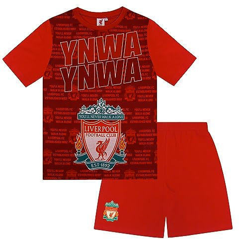 Liverpool FC Official Football Gift Boys Short Pyjamas YNWA Red 2-3 Years