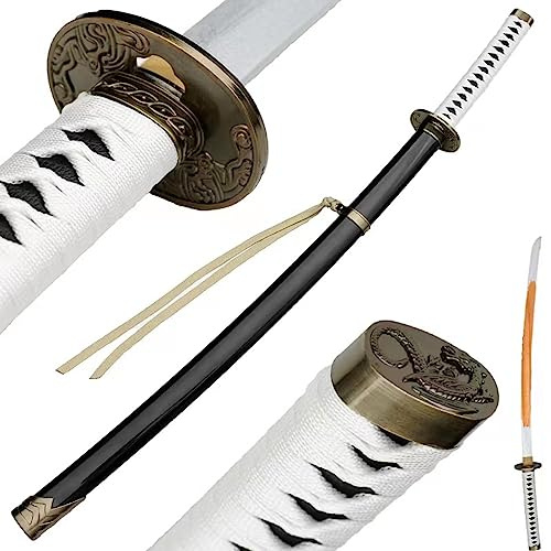 TIAYKO 104 cm Katana i bambu med massivt lackerat träfoder, handgjord bokken för Kendo-träning, rollspel, heminredning, skärmsamling, cosplay, presenter