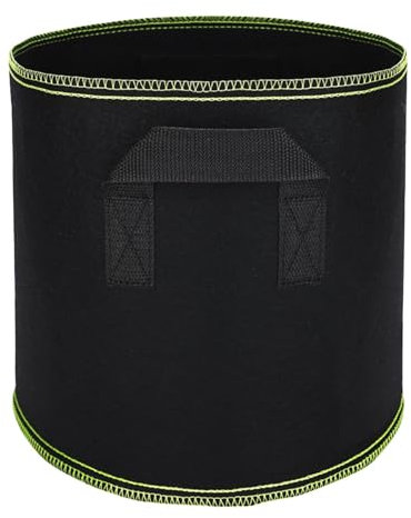 Vaso in tessuto 15L, borsa per piante in tessuto non tessuto ispessito, borsa per la coltivazione delle piante, vasi riutilizzabili, forniture per piantare pomodori, patate, fragole