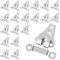 20 PCS Trouser Fasteners Hook and Bar, Silvery Hook and Eye Fastenings for Clothes, for Adjusting Trousers, Hidden Waist Cinching of Skirts, Sewing Clothes, Fashionable Clothing