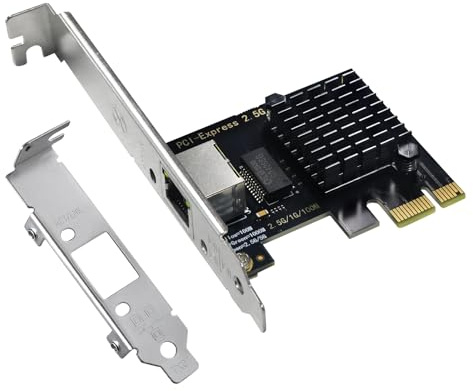 2.5Gb PCIe Network Card with Intel I226-V Chip, 2500M/1000M/100M Network Adapter NIC, PCIe 3.1 X1, PCI Express Gigabit Ethernet Card for Windows 10/11, Linux Kernel 5.16.18/RHEL8.6, VMware ESXi8.0