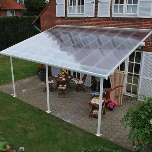 Pannelli per tetti in policarbonato, lastre acriliche trasparenti per serre, capanni, protezione UV, impermeabili, facili da tagliare (1,56 x 6 m)